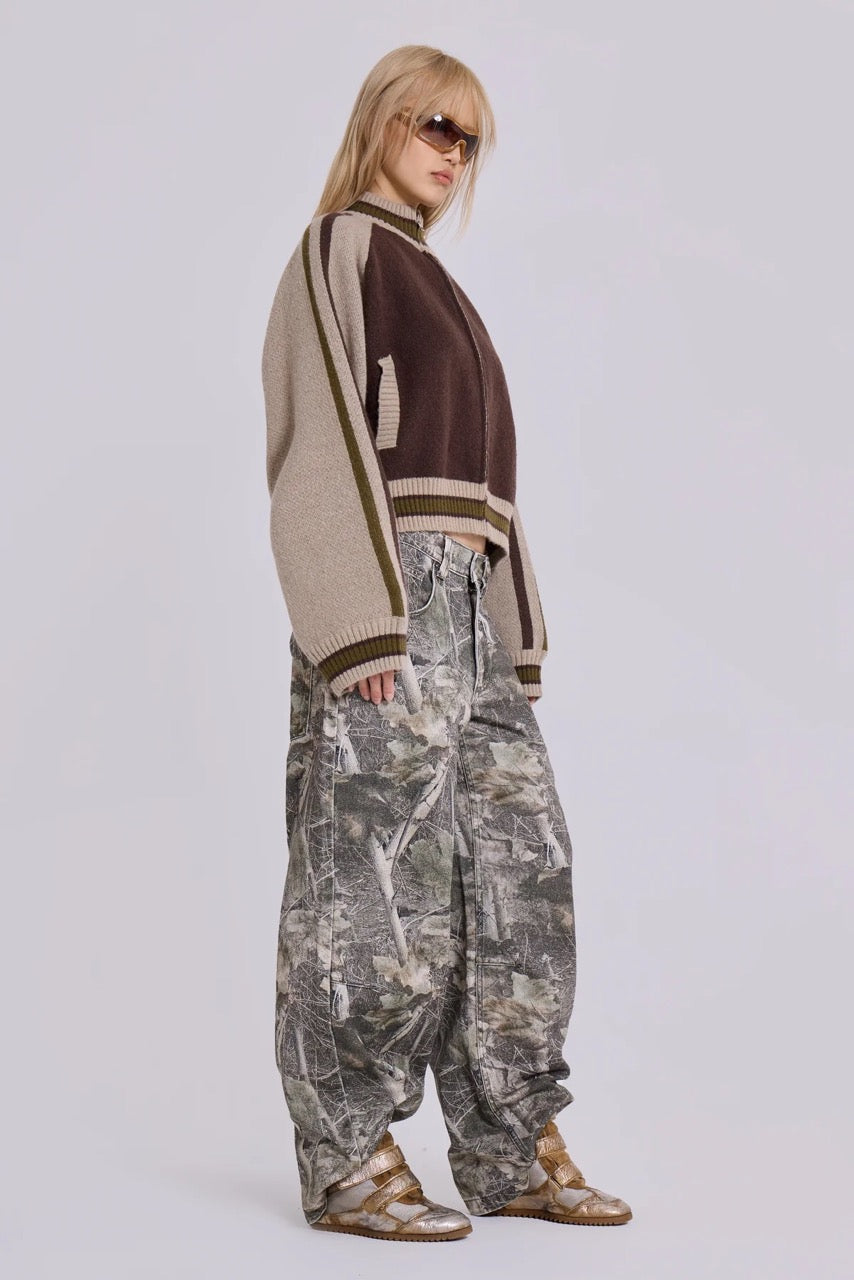 Jaded London Woodland Camo Colossus 牛仔寬褲