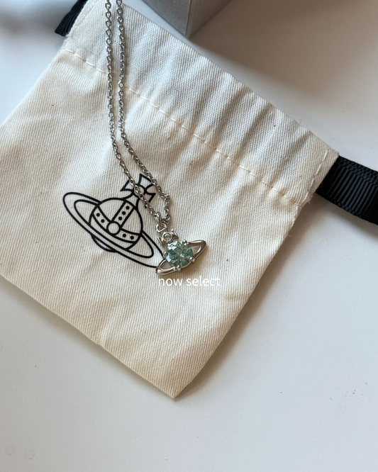 Vivienne Westwood Reina Pendant 湖水藍 冰川藍 單鑽項鍊