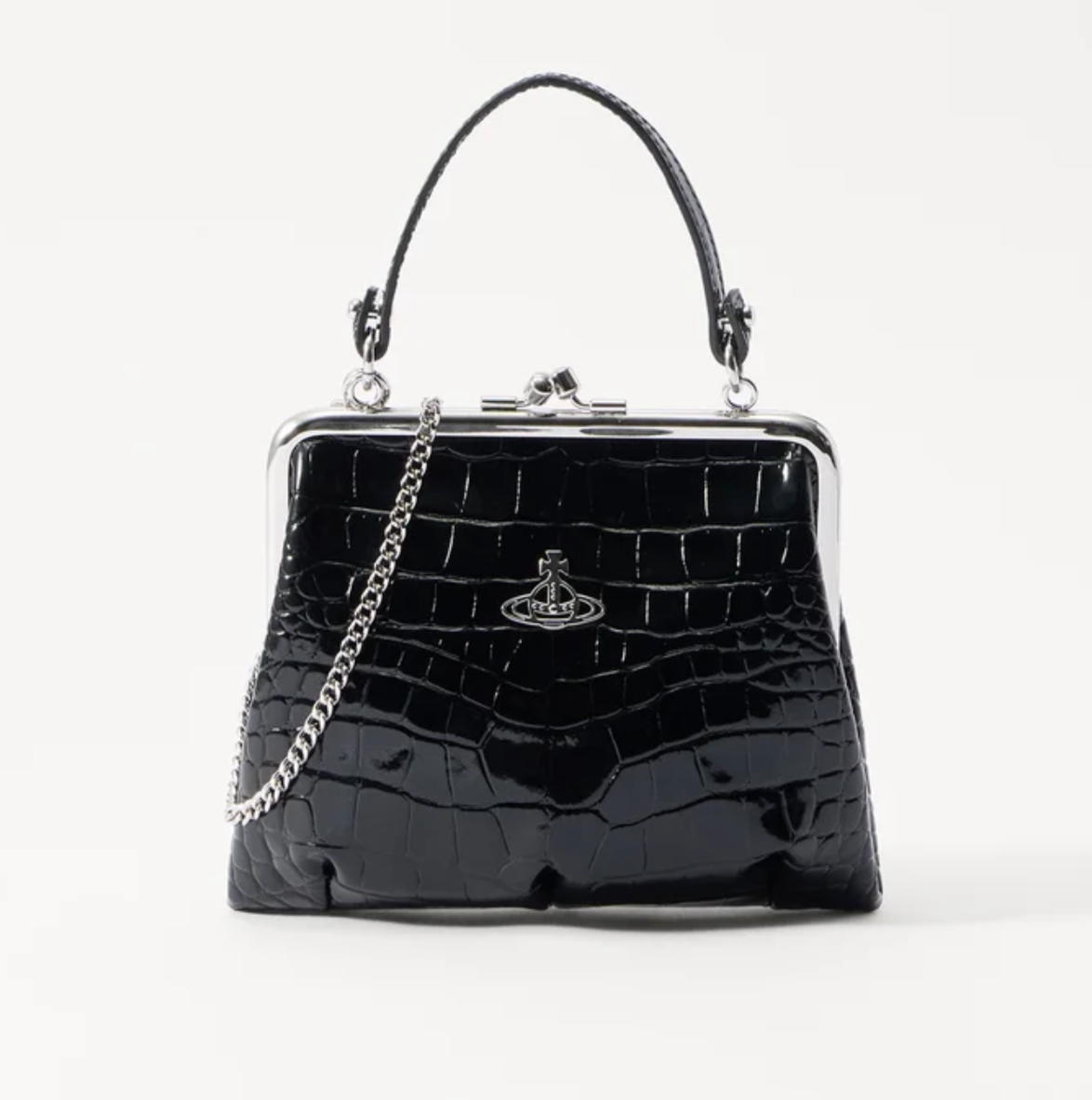 Vivienne Westwood Orb embossed bag 鱷魚紋水餃包