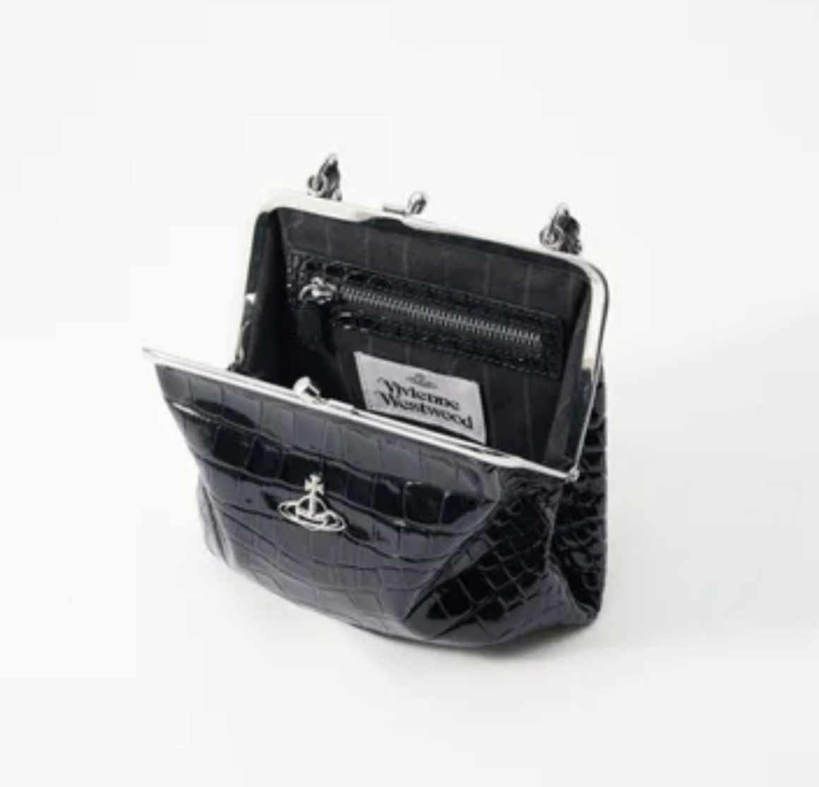 Vivienne Westwood Orb embossed bag 鱷魚紋水餃包