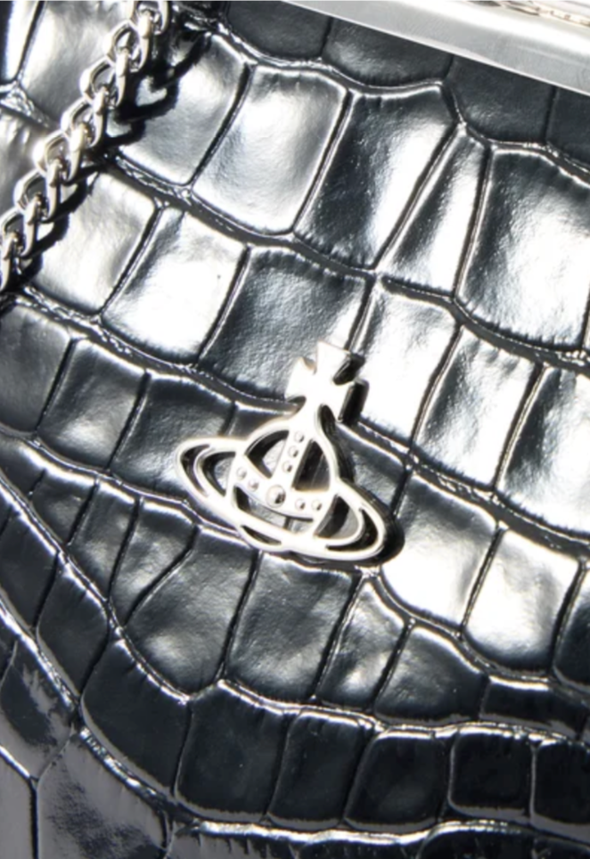 Vivienne Westwood Orb embossed bag 鱷魚紋水餃包