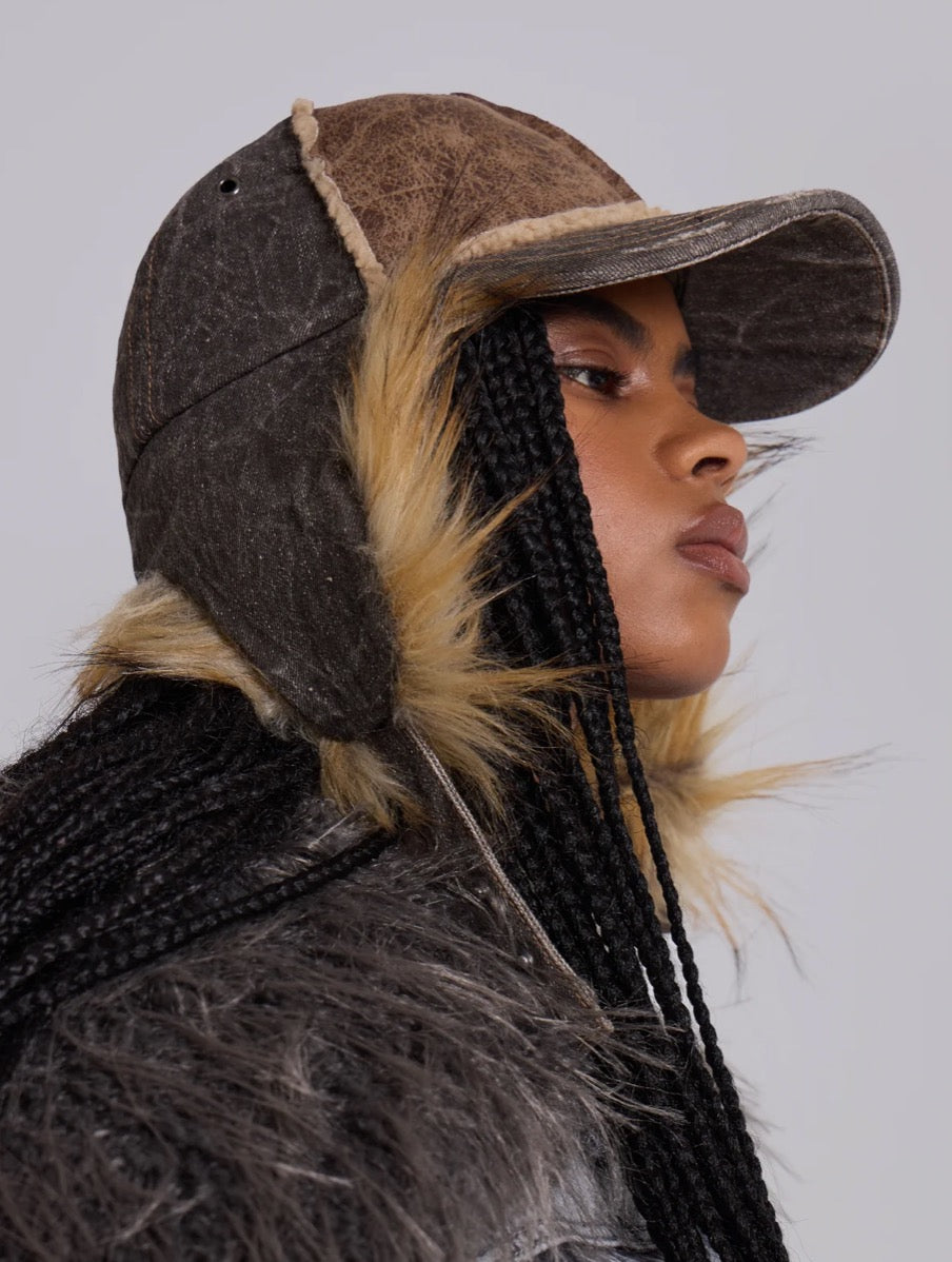 Jaded London Faux Fur Cap 帽子
