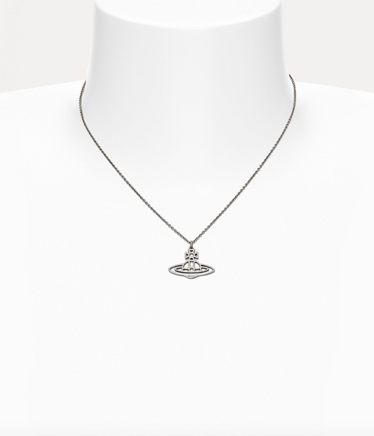 Vivienne Westwood Thin lines short flat orb pendant 平面土星項鏈