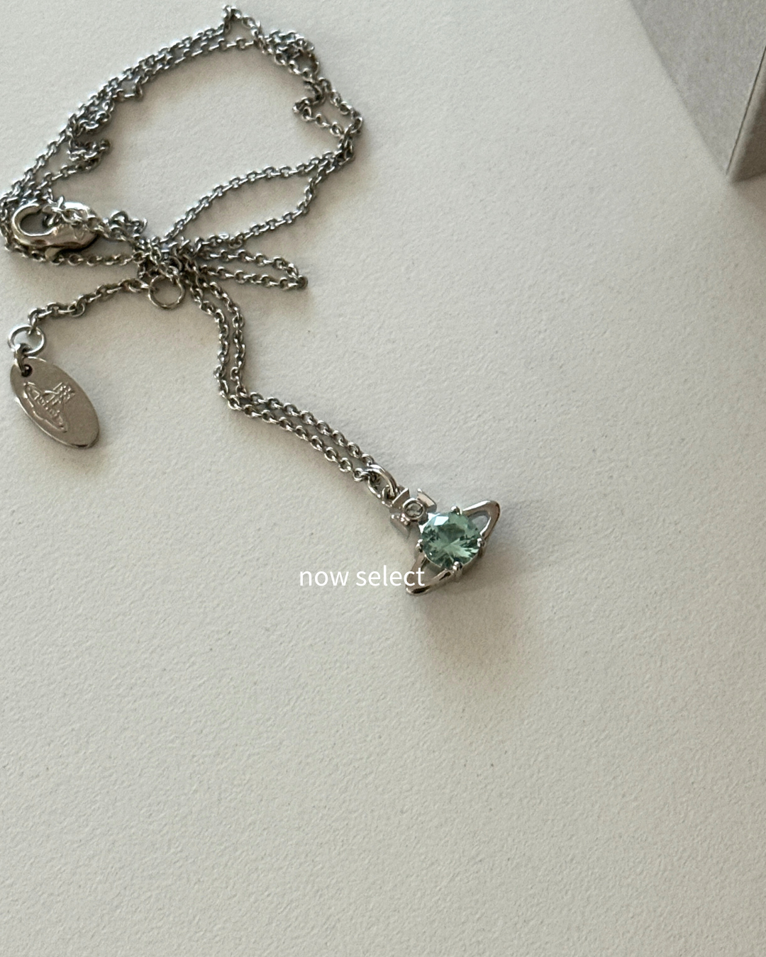 Vivienne Westwood Reina Pendant 湖水藍 冰川藍 單鑽項鍊