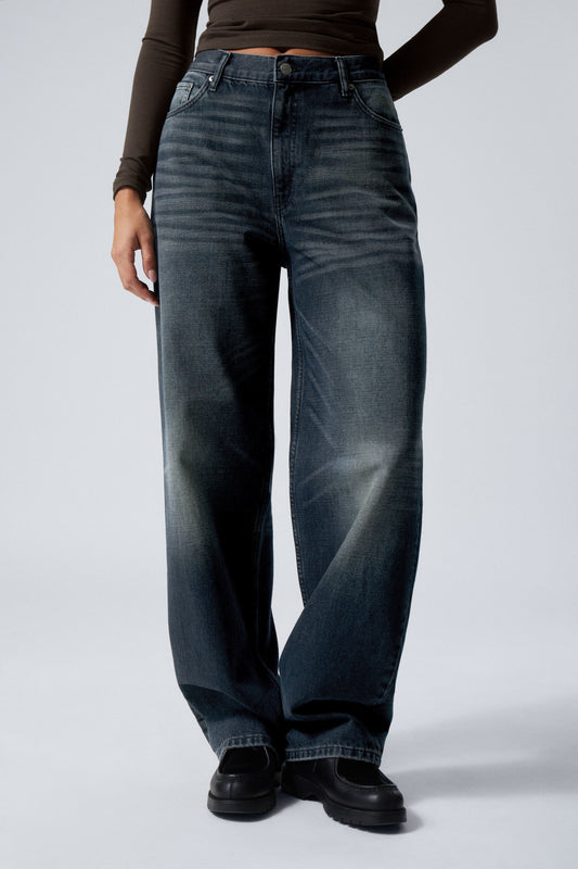 Weekday 寬直筒褲 Rail Mid Rise