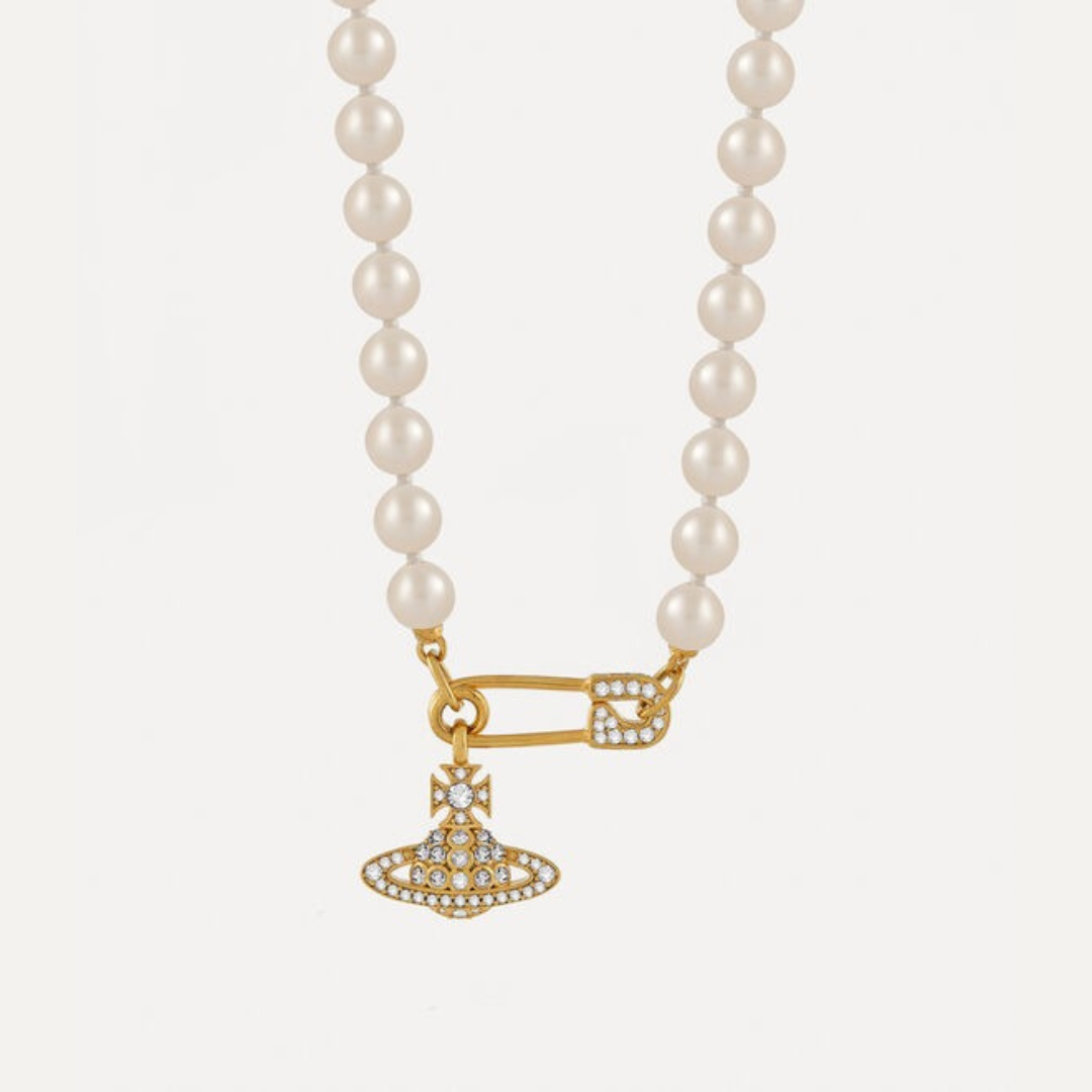 Vivienne Westwood Lucrece Pearl Necklace珍珠別針項鏈