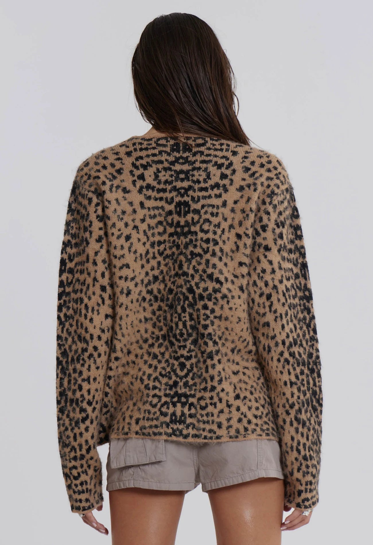Jaded London 豹紋針織衫 Leopard Chuck Cardigan