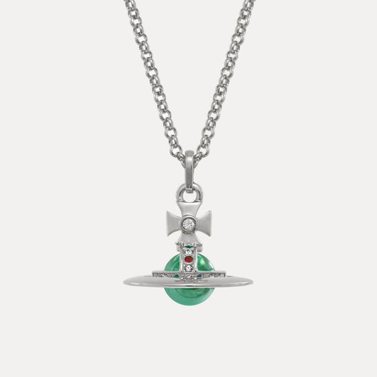 Vivienne Westwood New tiny orb pendant 薄荷綠項鍊