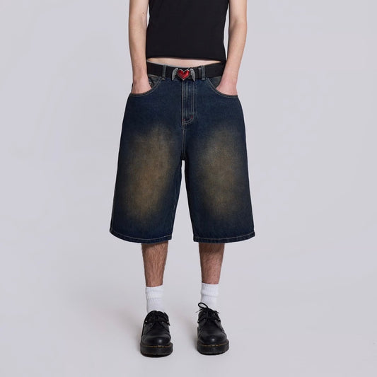 Jaded London Bronx Jumbo Fit Denim Jorts 7分褲