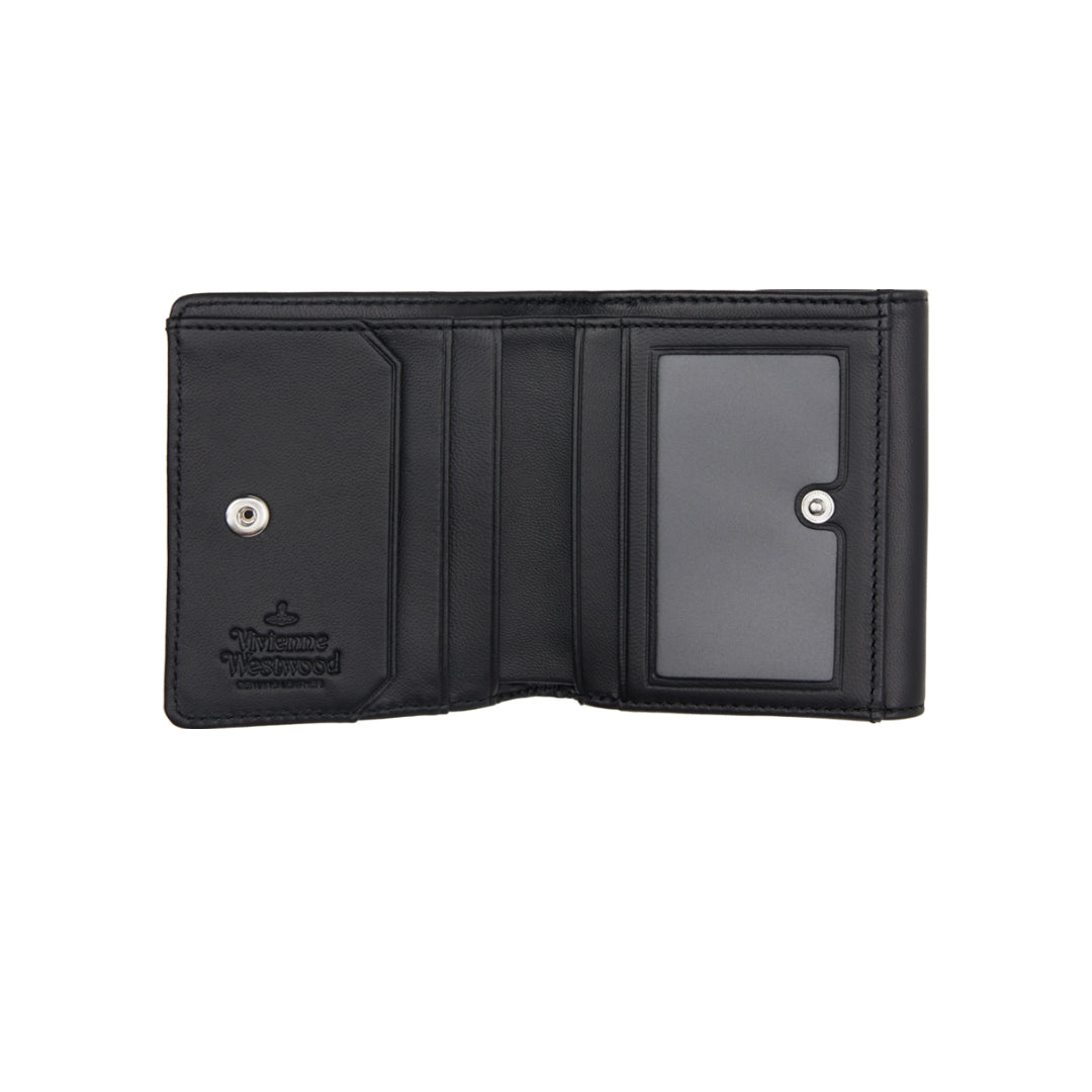 Vivienne Westwood Black Small Wallet羊皮短夾