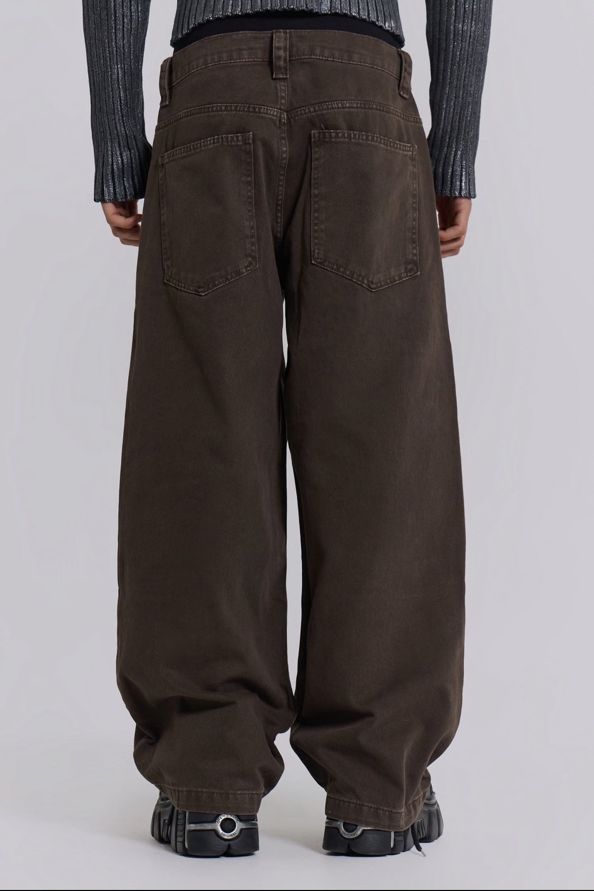 Jaded London Washed Brown Colossus Jeans 牛仔寬褲