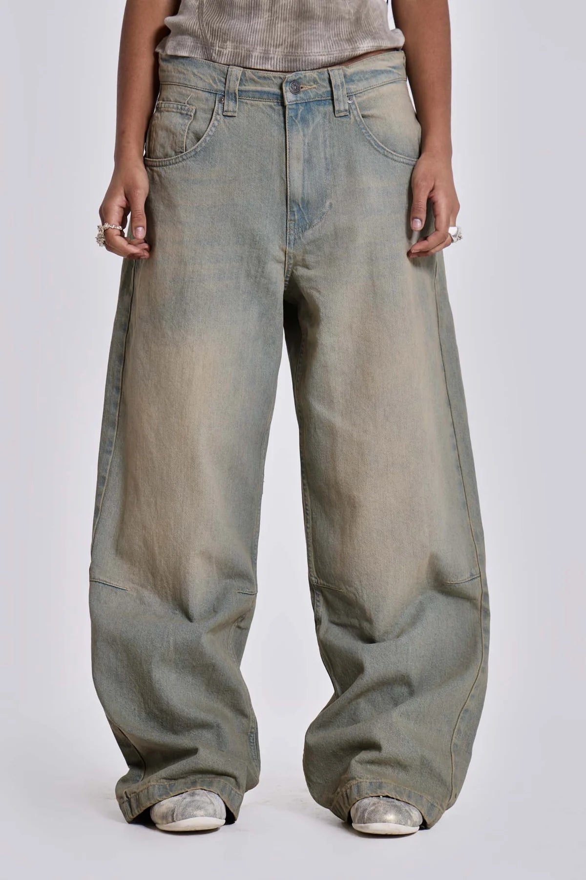 Jaded London Light Wash Colossus Jeans 牛仔寬褲