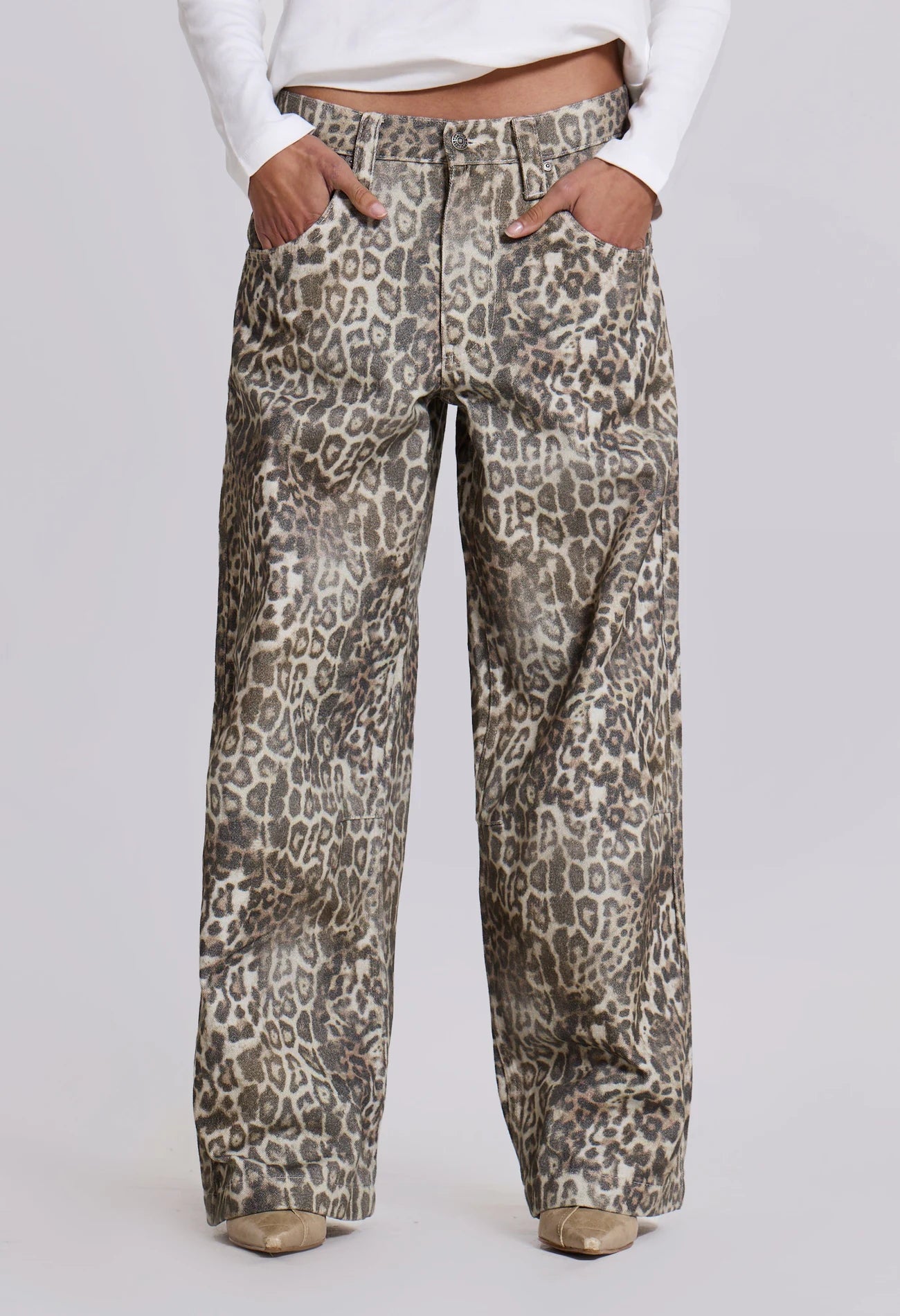 Jaded London Leopard Fade Colossus Jeans 豹紋牛仔寬褲
