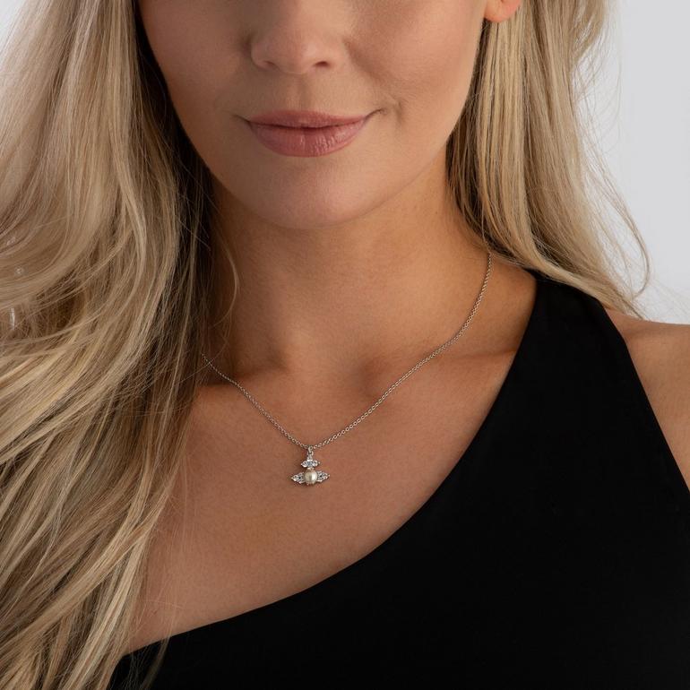 Vivienne Westwood Feodora Silver Pearl 珍珠項鍊