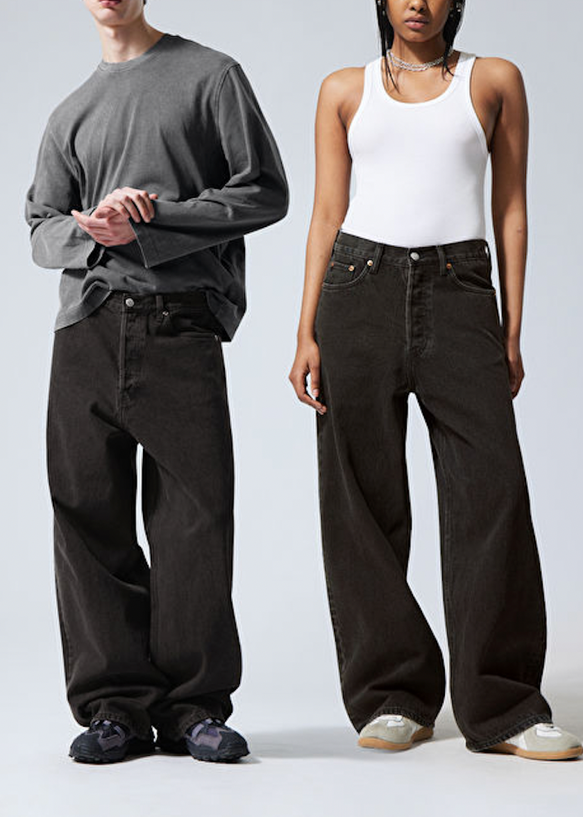 Weekday 牛仔寬褲 Astro Loose Baggy Jeans