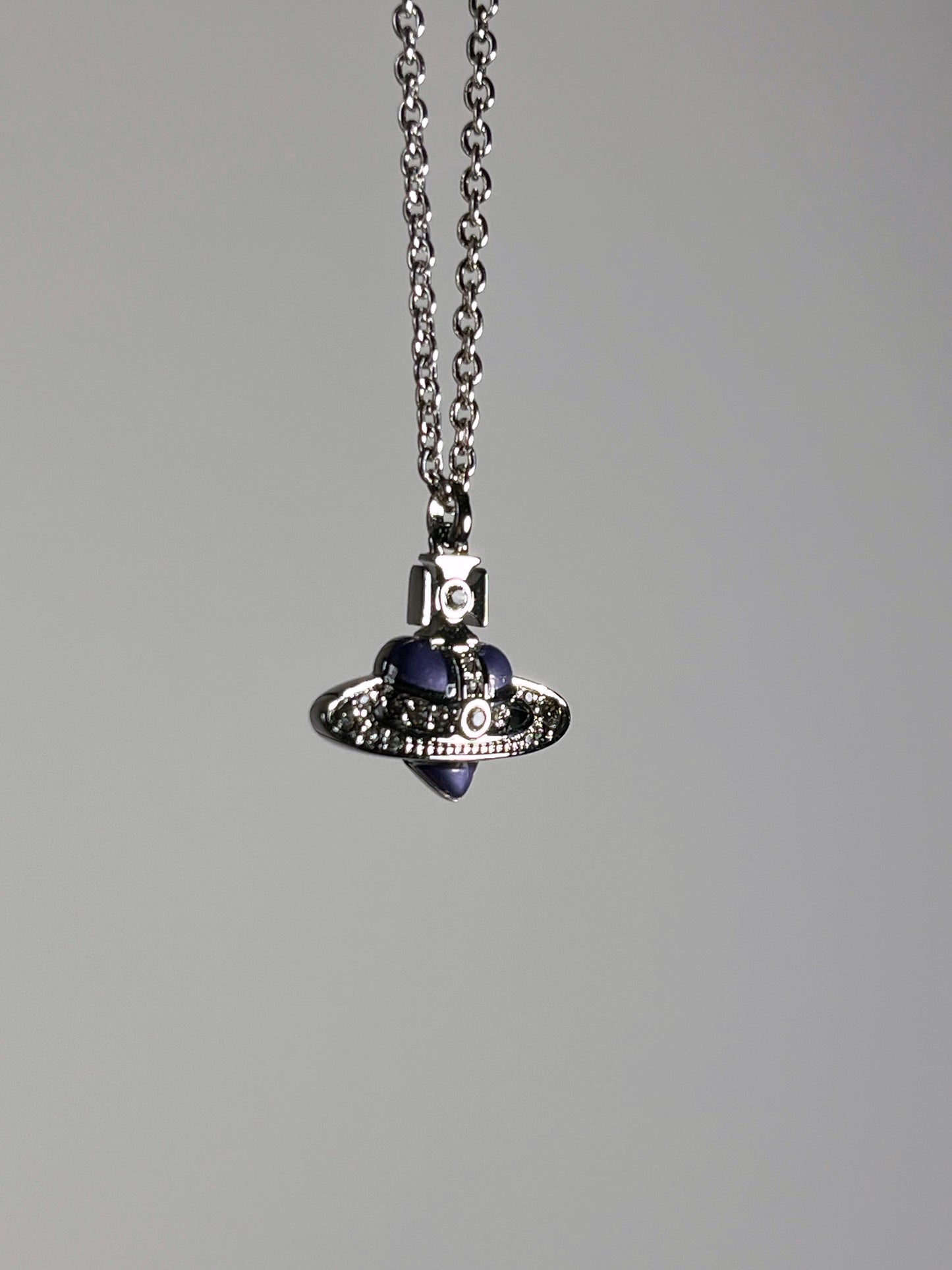 Diamante heart pendant 紫心項鍊
