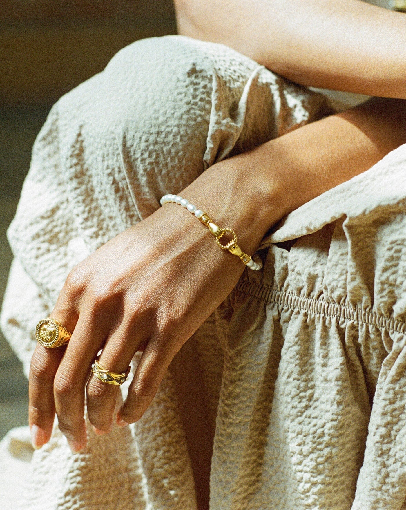 Missoma Harris Reed In Good Hands Pearl Bracelet 手鍊