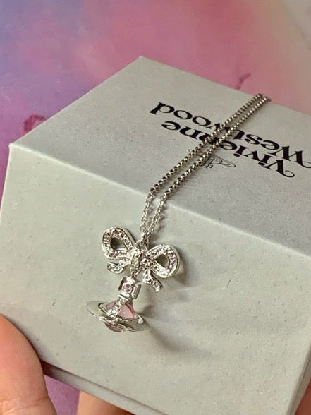 Vivienne Westwood 蝴蝶結項鍊 Octavie Pendant Necklace