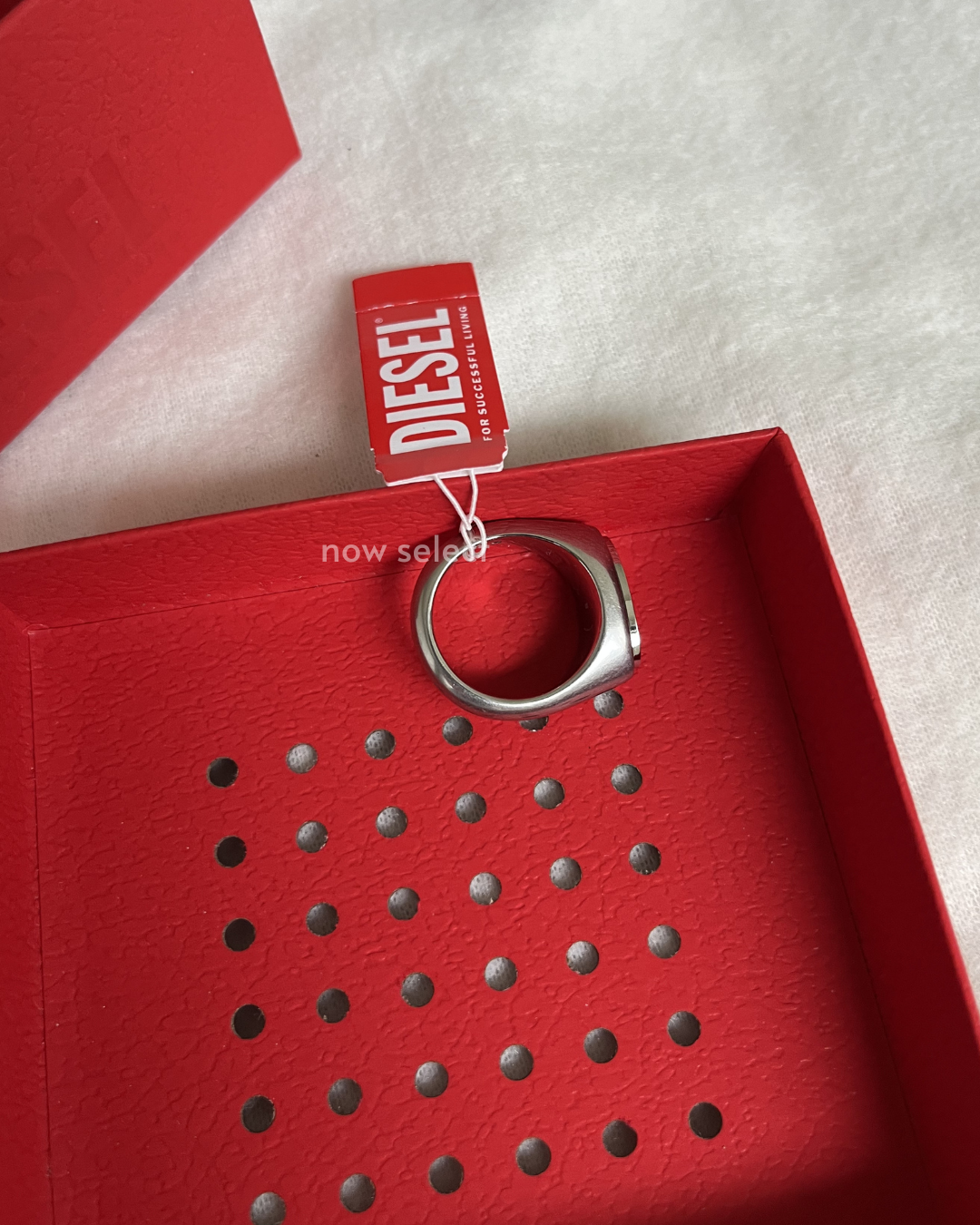 Diesel Stainless steel signet ring 戒指 DX1475