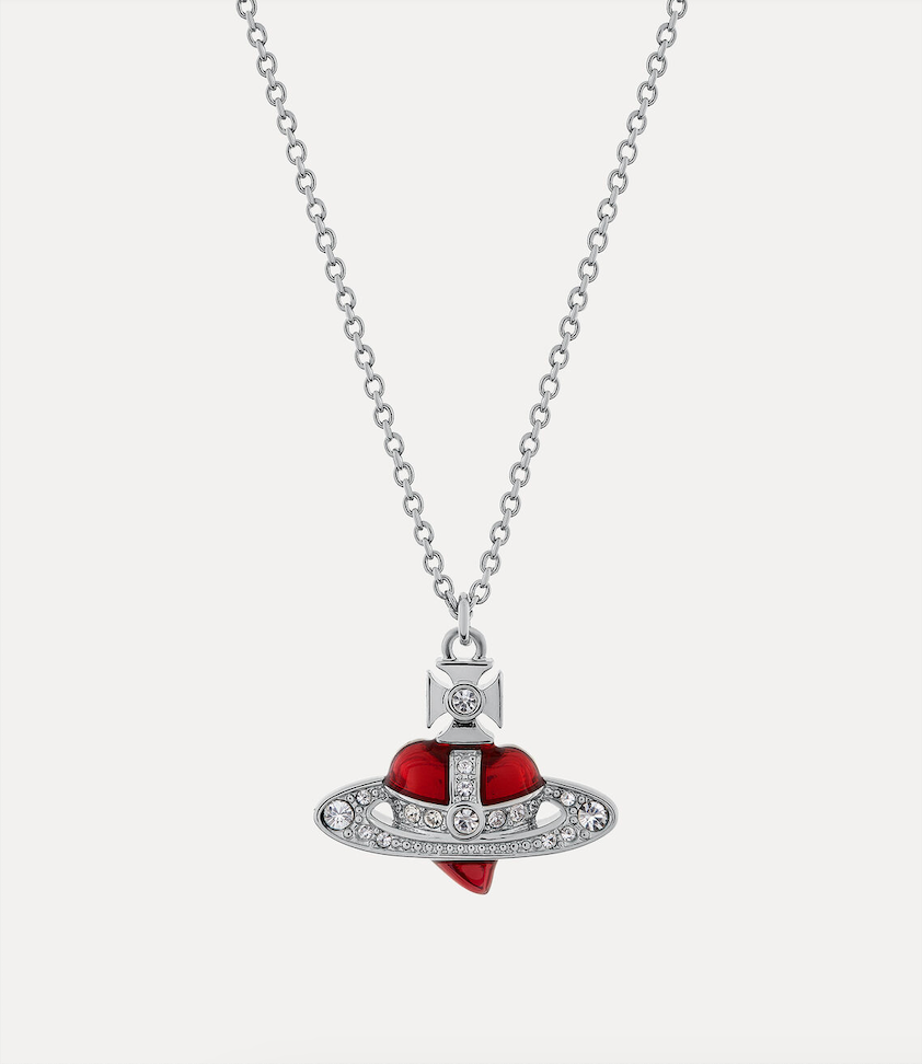 Vivienne Westwood New Diamante Heart Pendant Necklace 項鍊
