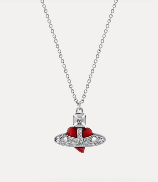 Vivienne Westwood New Diamante Heart Pendant Necklace 項鍊