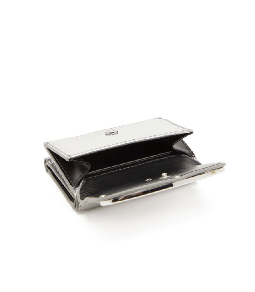 Diesel 1dr Tri Fold Coin Xs Ii 銀色三折皮夾