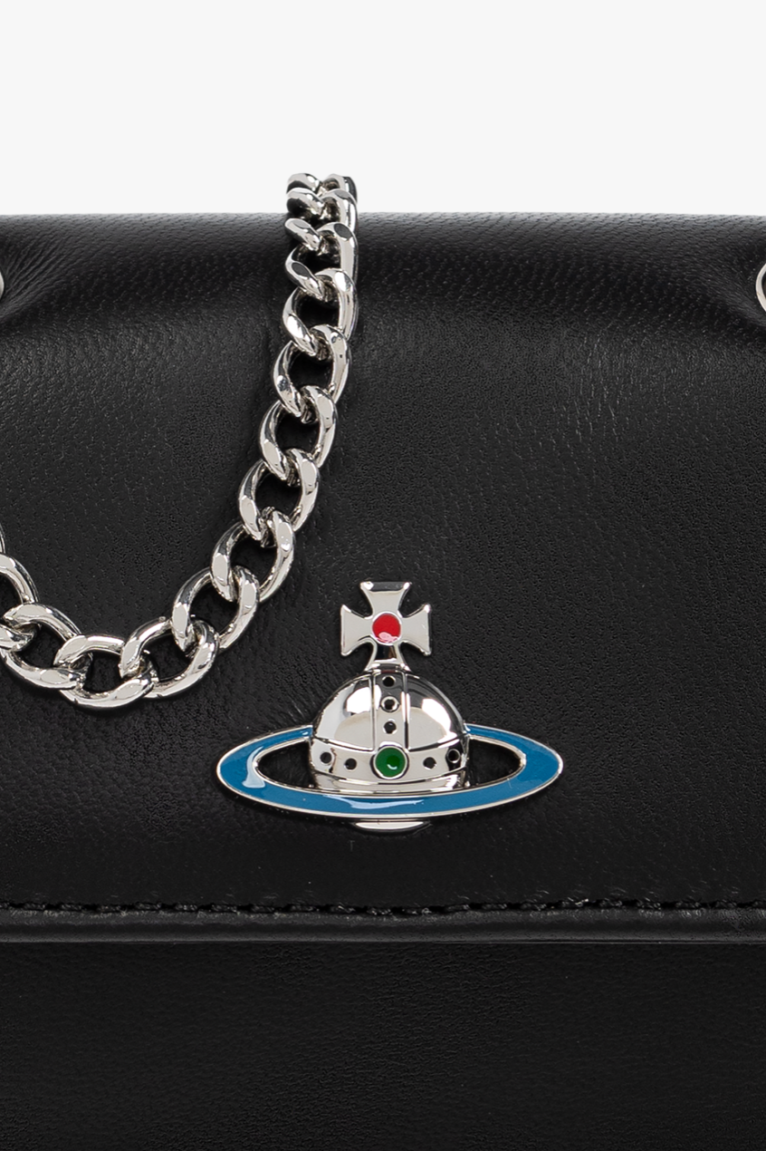 Vivienne Westwood 小羊皮包 Black Shoulder Bag