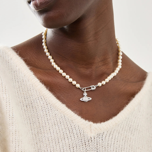 Vivienne Westwood Lucrece Pearl Necklace珍珠別針項鏈