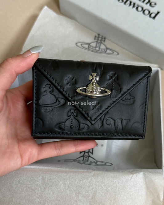 Vivienne Westwood 字母浮雕3折皮夾