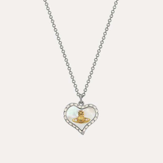 Vivienne Westwood Petra Pendant  愛心母貝項鍊