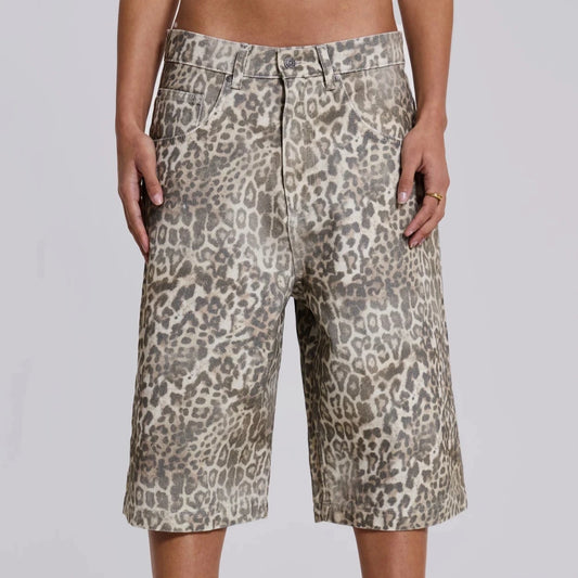 Jaded London Jorts Leopard Fade Colossus Jorts 豹紋牛仔褲