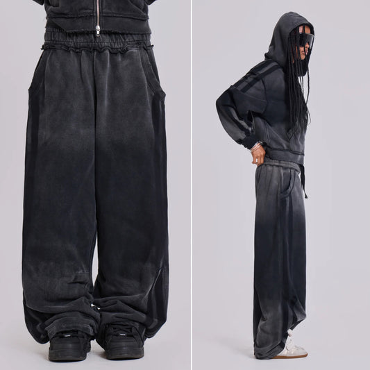 Jaded London 漸層灰運動棉褲 Grey Sporty Baggy Monster Joggers