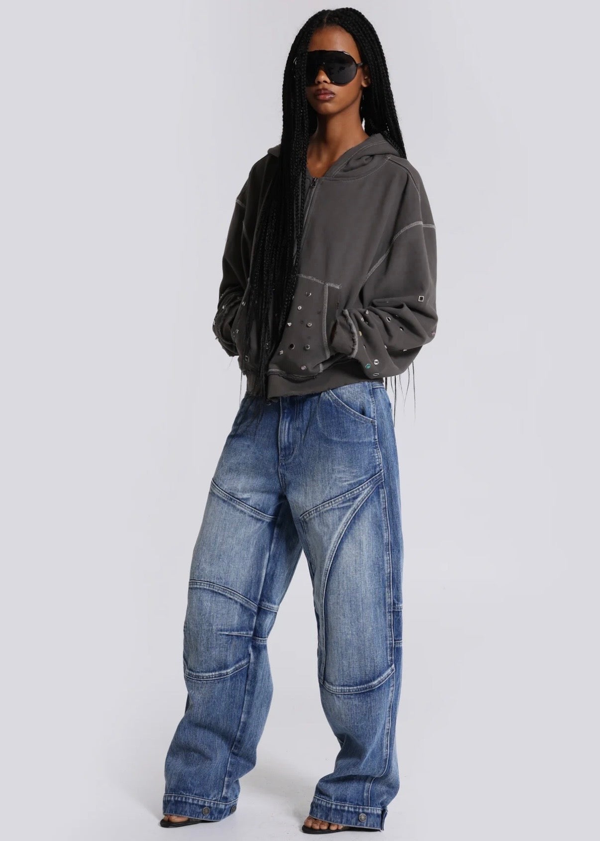 Jaded London 帽T Trixa Jewel Studded Hoodie