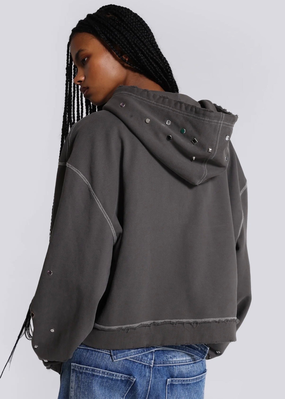 Jaded London 帽T Trixa Jewel Studded Hoodie