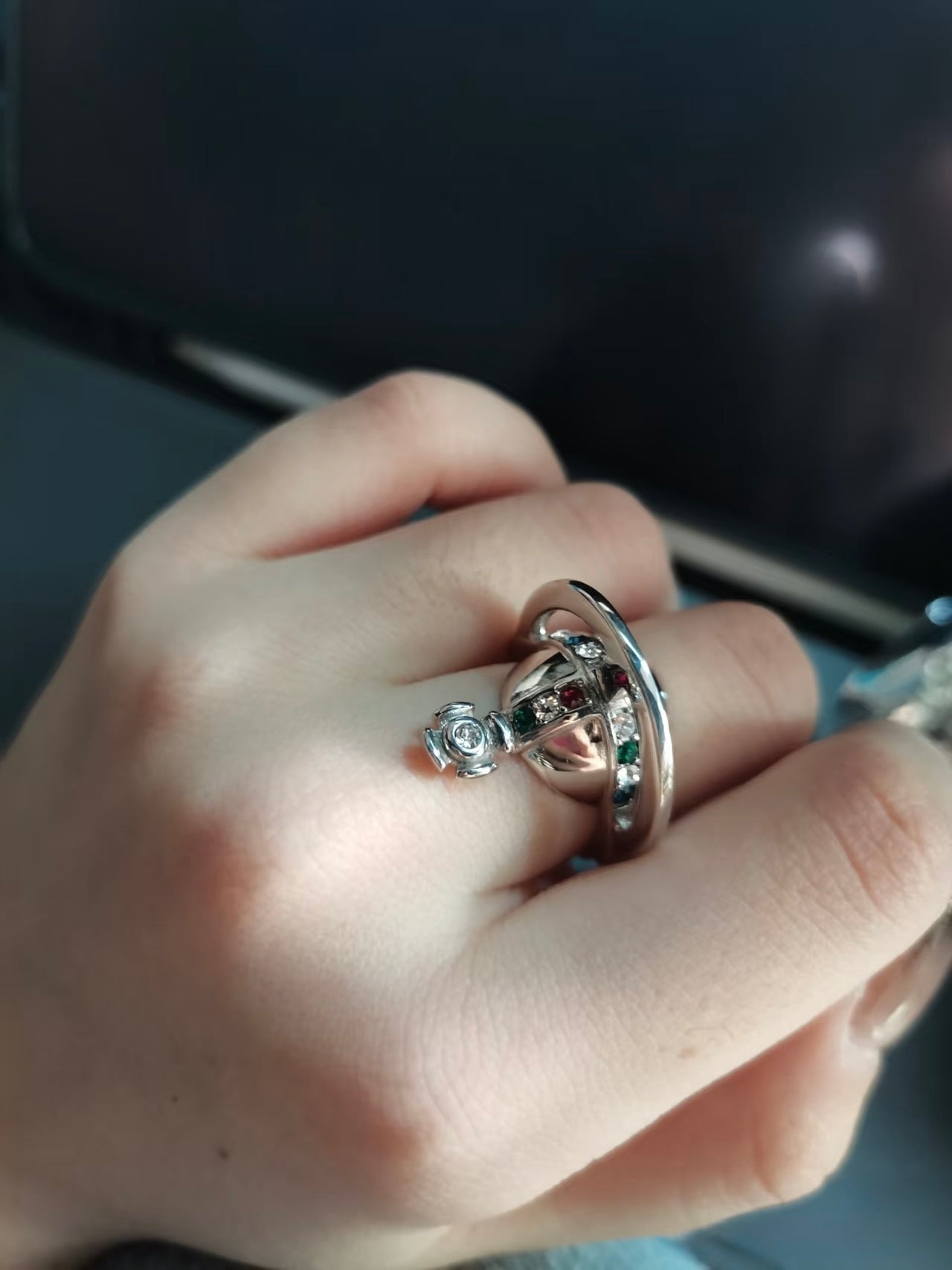 Vivienne Westwood Solid orb ring 半個星球戒指