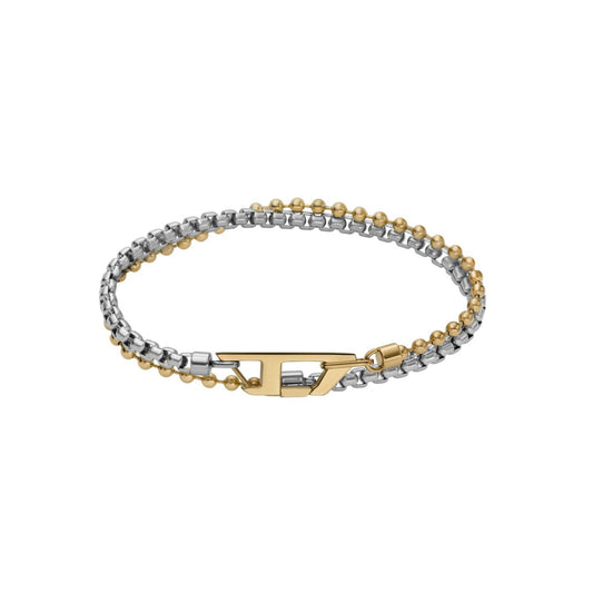 Diesel Dx1570931 Two-Tone Stainless Steel Chain Bracelet 雙色手鍊