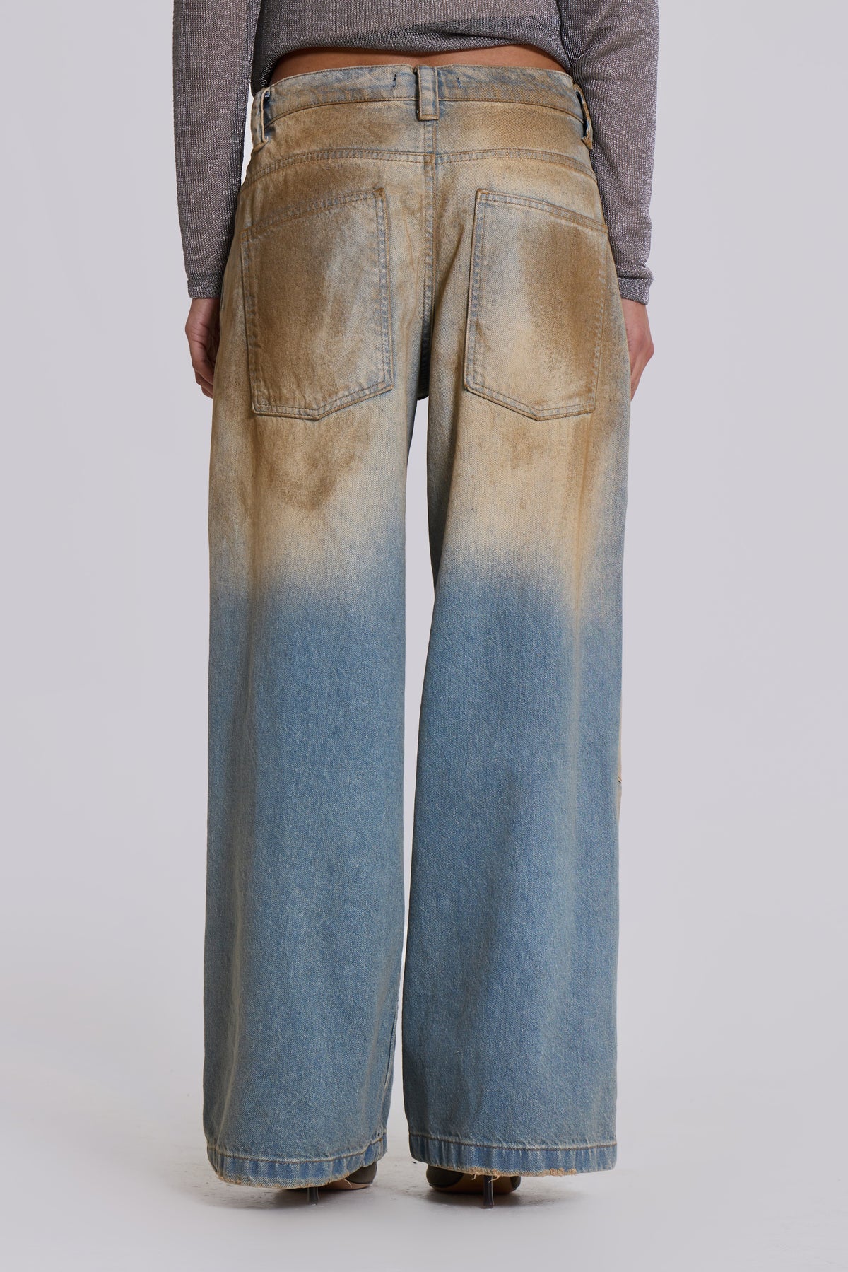 Jaded London Mud Wash Colossus Jeans 泥巴刷色寬褲