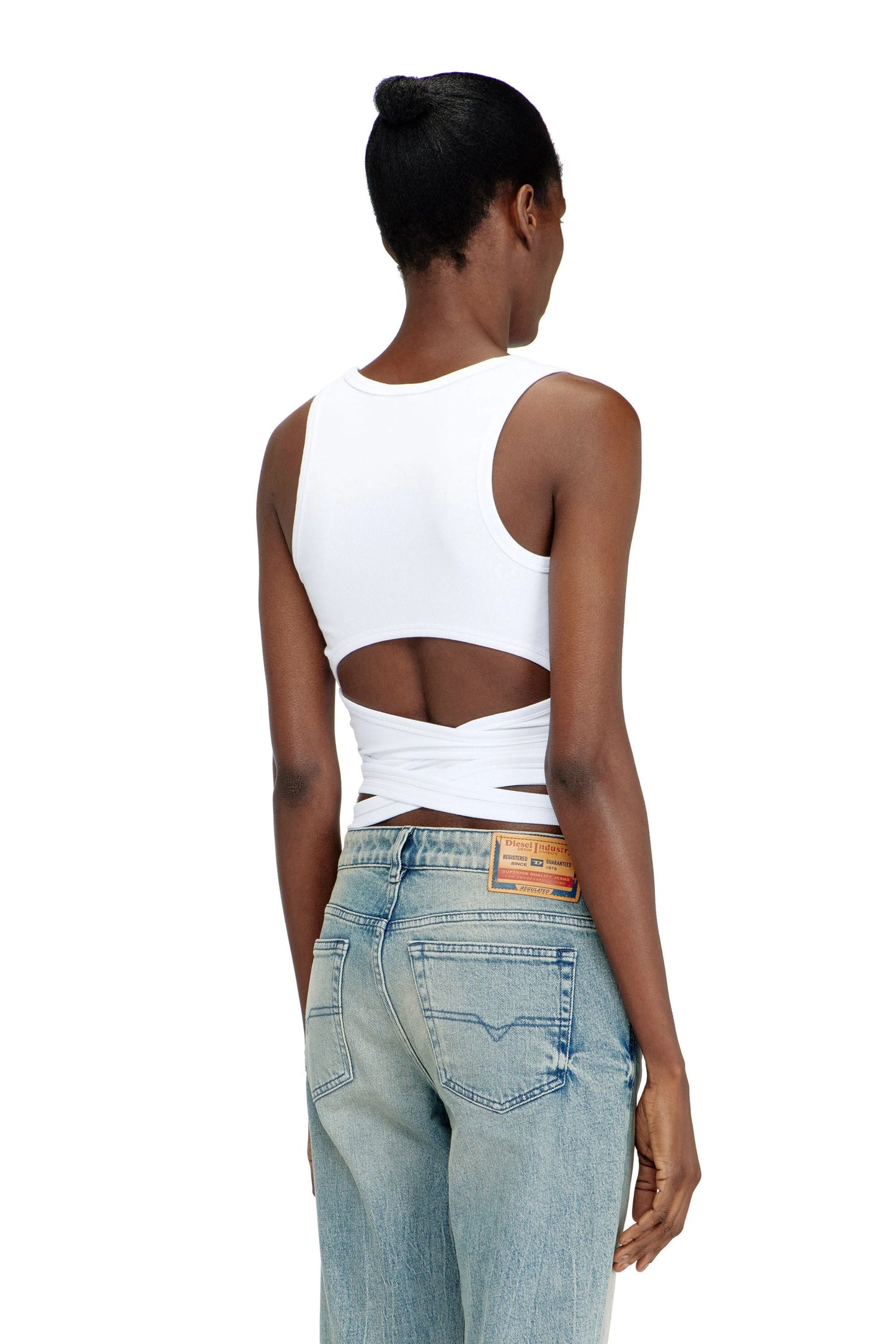 客訂賣場 Crop top with wrap-around laces 綁帶背心