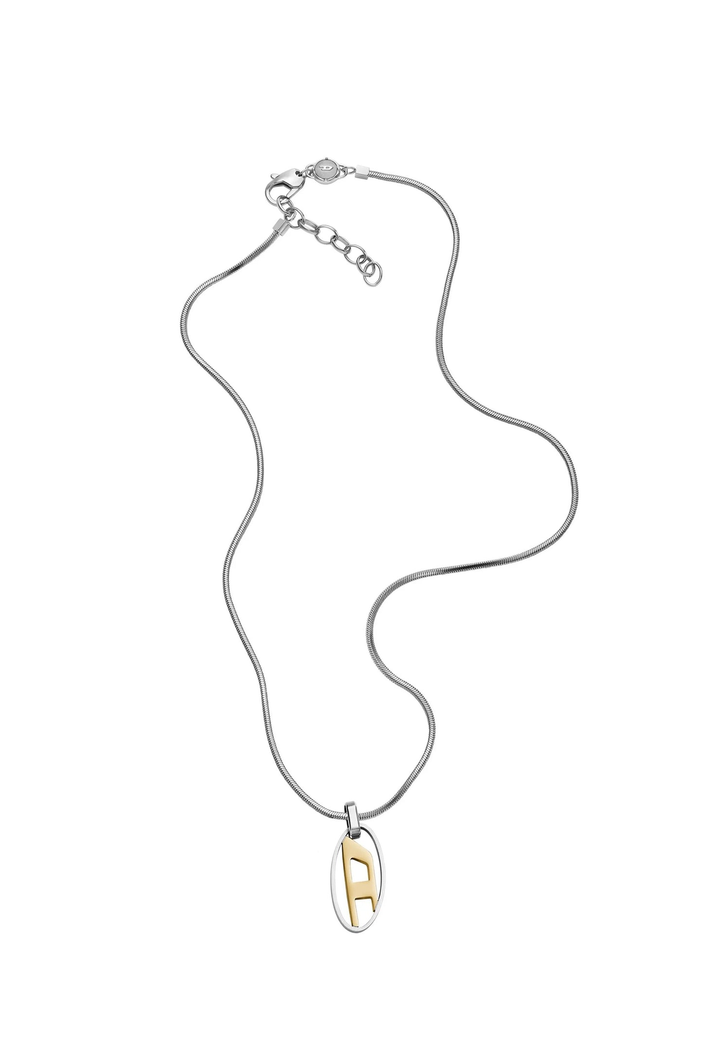 Diesel logo項鍊 雙色 dx1421