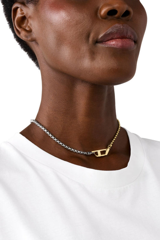 Diesel Dx1570931 Two-Tone Stainless Steel Chain Bracelet 雙色手鍊