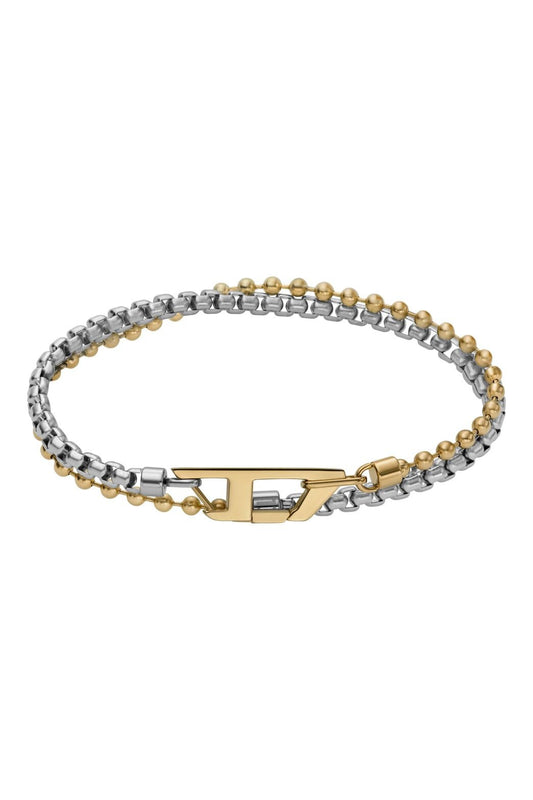 Diesel Dx1570931 Two-Tone Stainless Steel Chain Bracelet 雙色手鍊