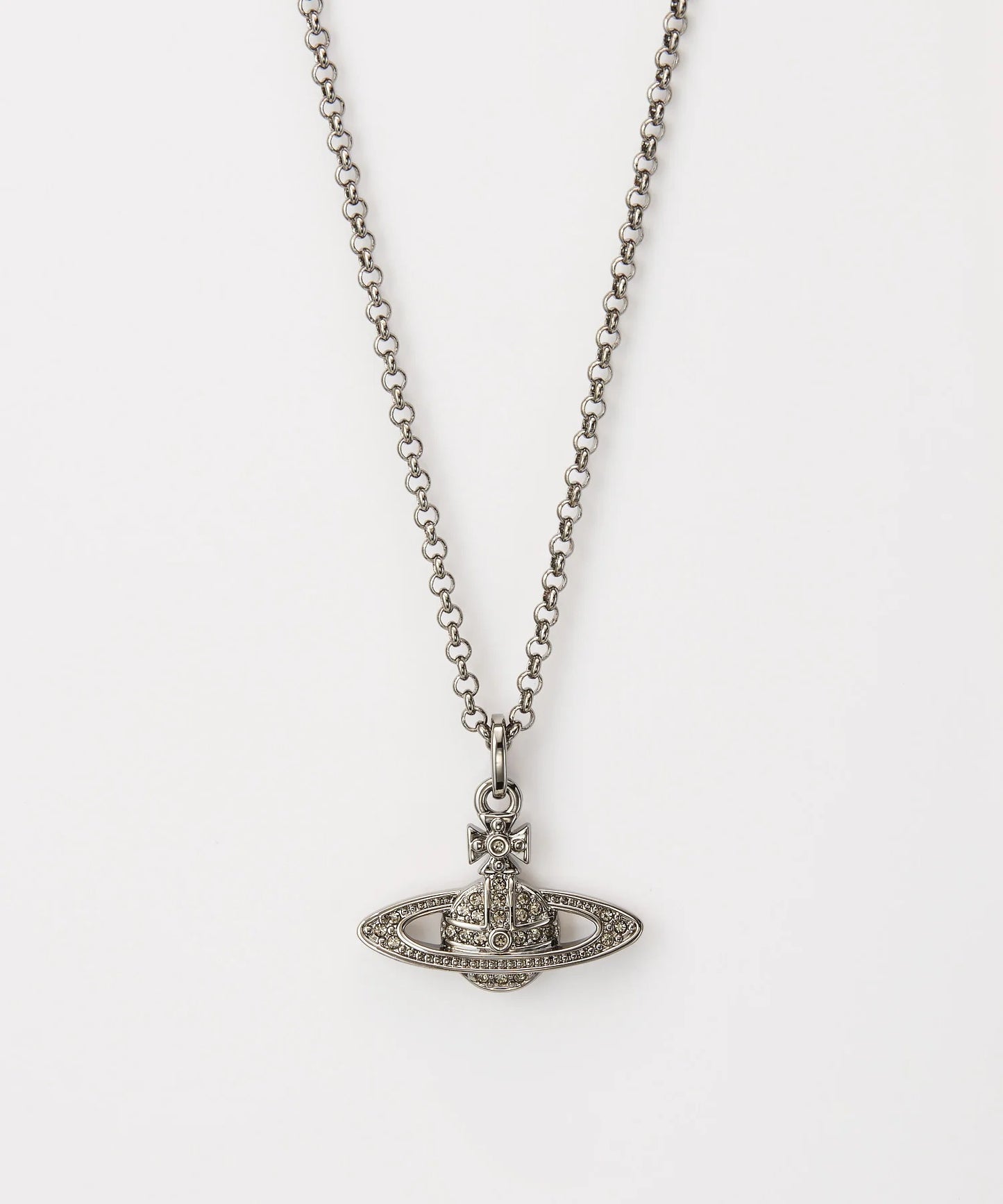 Vivienne Westwood Man. Mini Bas Relief Orb Pendant Necklace 土星項鍊 長款 男版