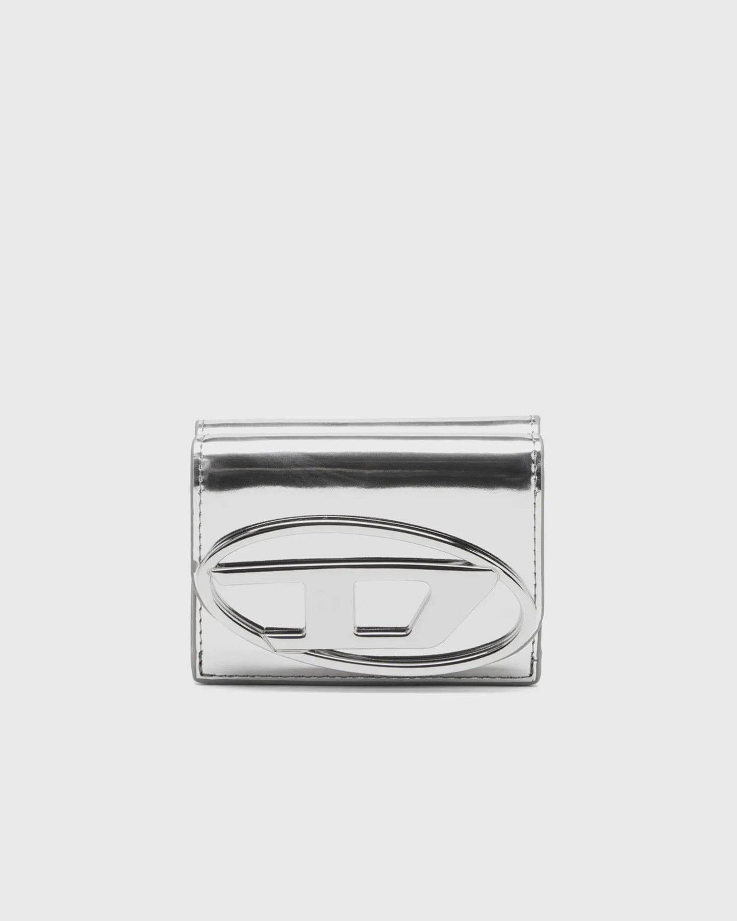 Diesel 1dr tri fold coin xs ii 銀色三折皮夾